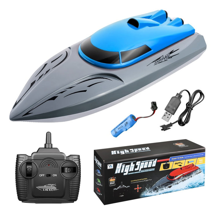 Bateau de Compétition Radiocommandé 2.4G Haute Vitesse pour Enfants - Grand Modèle - Chargeur Électrique - Pour Navigation sur l'Eau - Cadeau Jouet pour Garçon et Fille